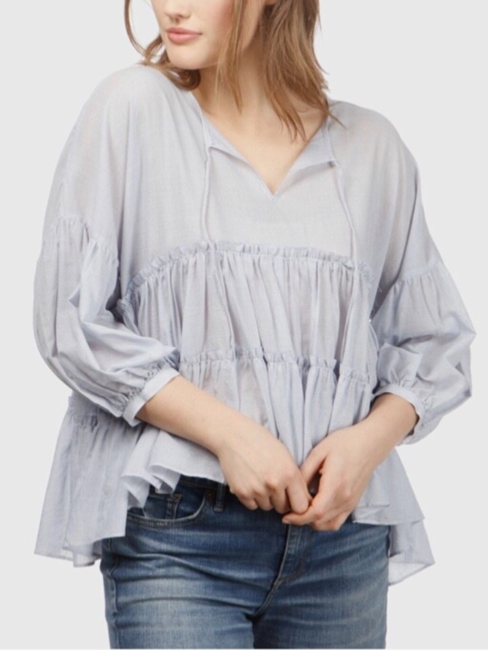 Lucky Brand Tiered Blouse